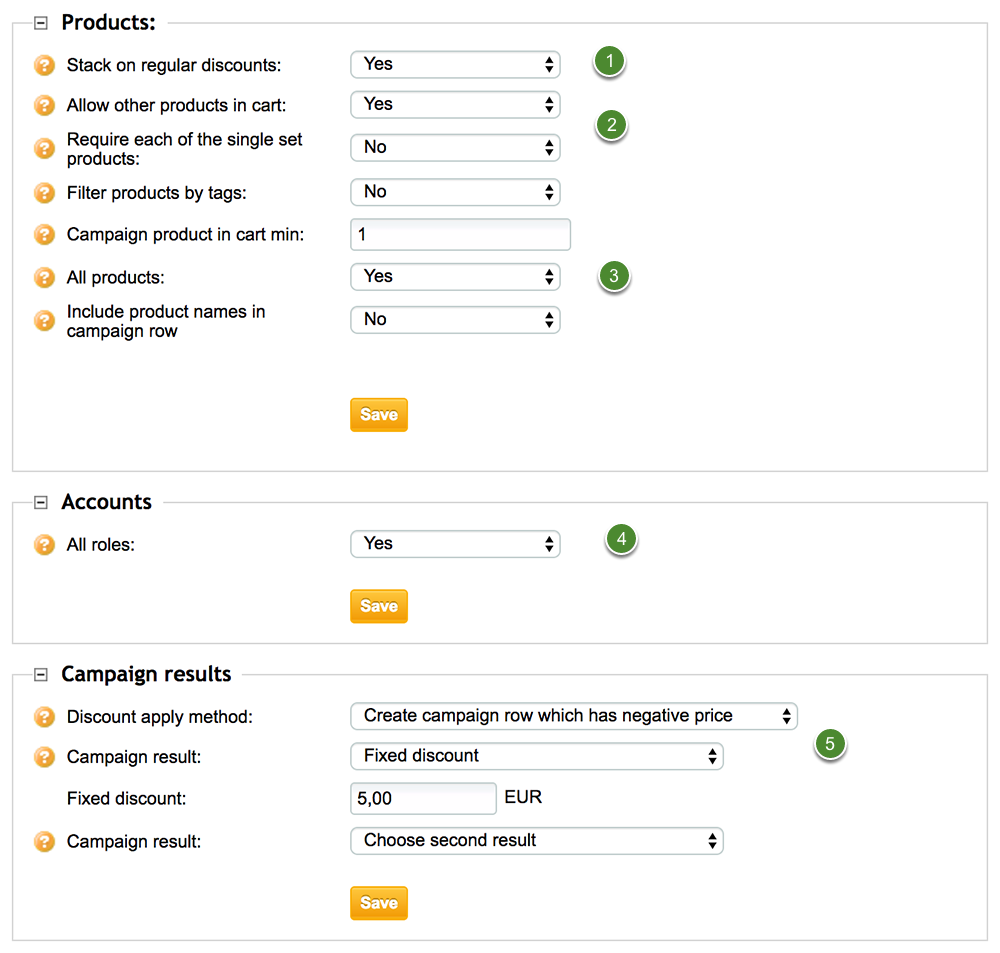 Campaigns – Support site